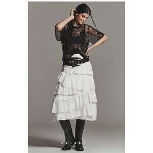 NWT Anthropologie Sheer Mesh Top - Size M MSRP $118